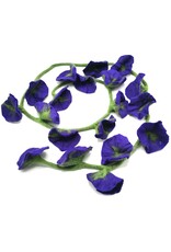 Trukado Miscellaneous - Felt Flower Sling Purple handmade, approx. 180cm