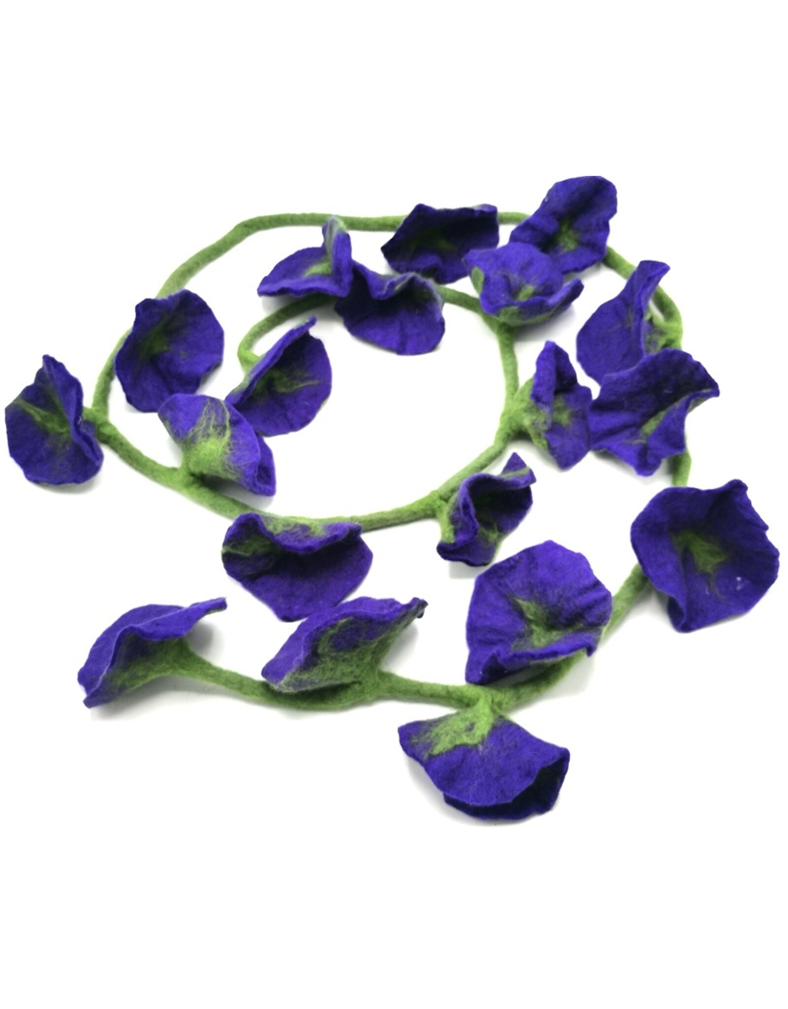 Trukado Miscellaneous - Felt Flower Sling Purple handmade, approx. 180cm