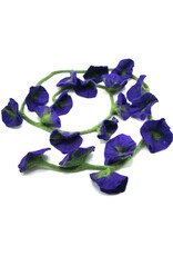 Trukado Miscellaneous - Felt Flower Sling Purple handmade, approx. 180cm