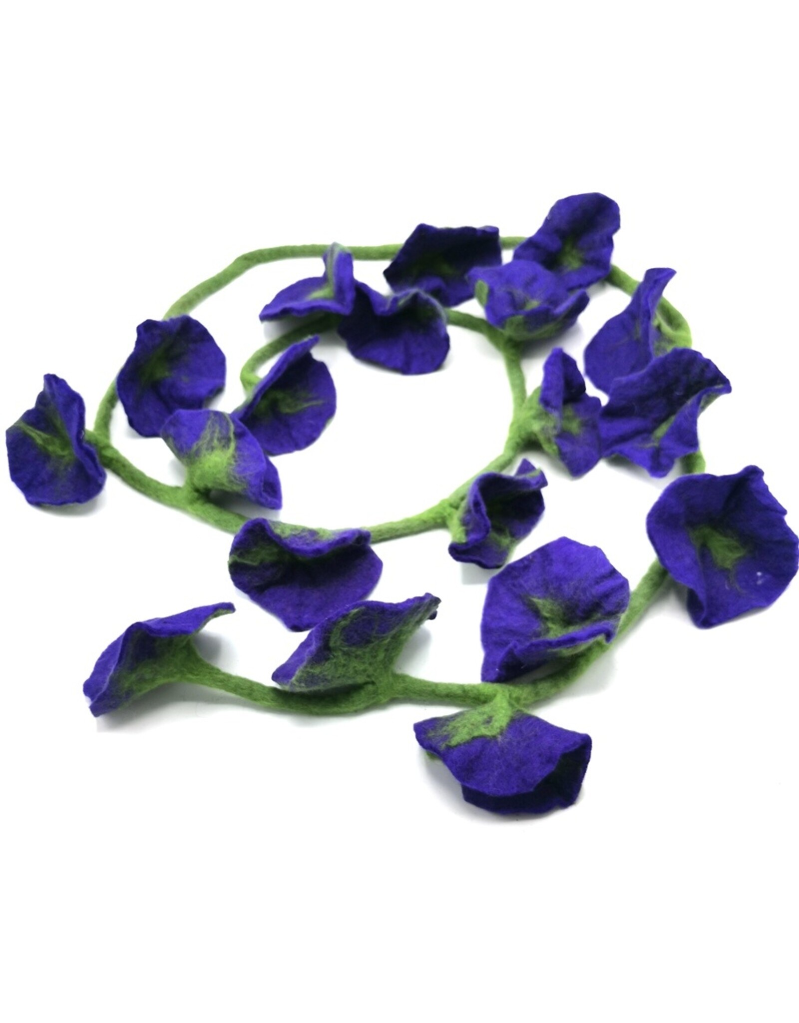 Trukado Miscellaneous - Felt Flower Sling Purple handmade, approx. 180cm