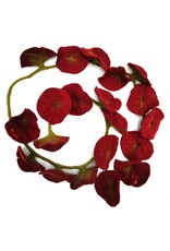 Trukado Miscellaneous - Felt Flowers Sling Red handmade, approx. 180cm