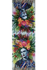 Trukado Miscellaneous - Frida Kahlo with Blue Eyeshadow Shawl