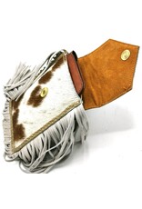 Trukado Leren Festivaltasjes, heuptassen en riemtassen - Koeienhuid telefoontasje-crossbody-riemtasje Ibiza Stijl - 4