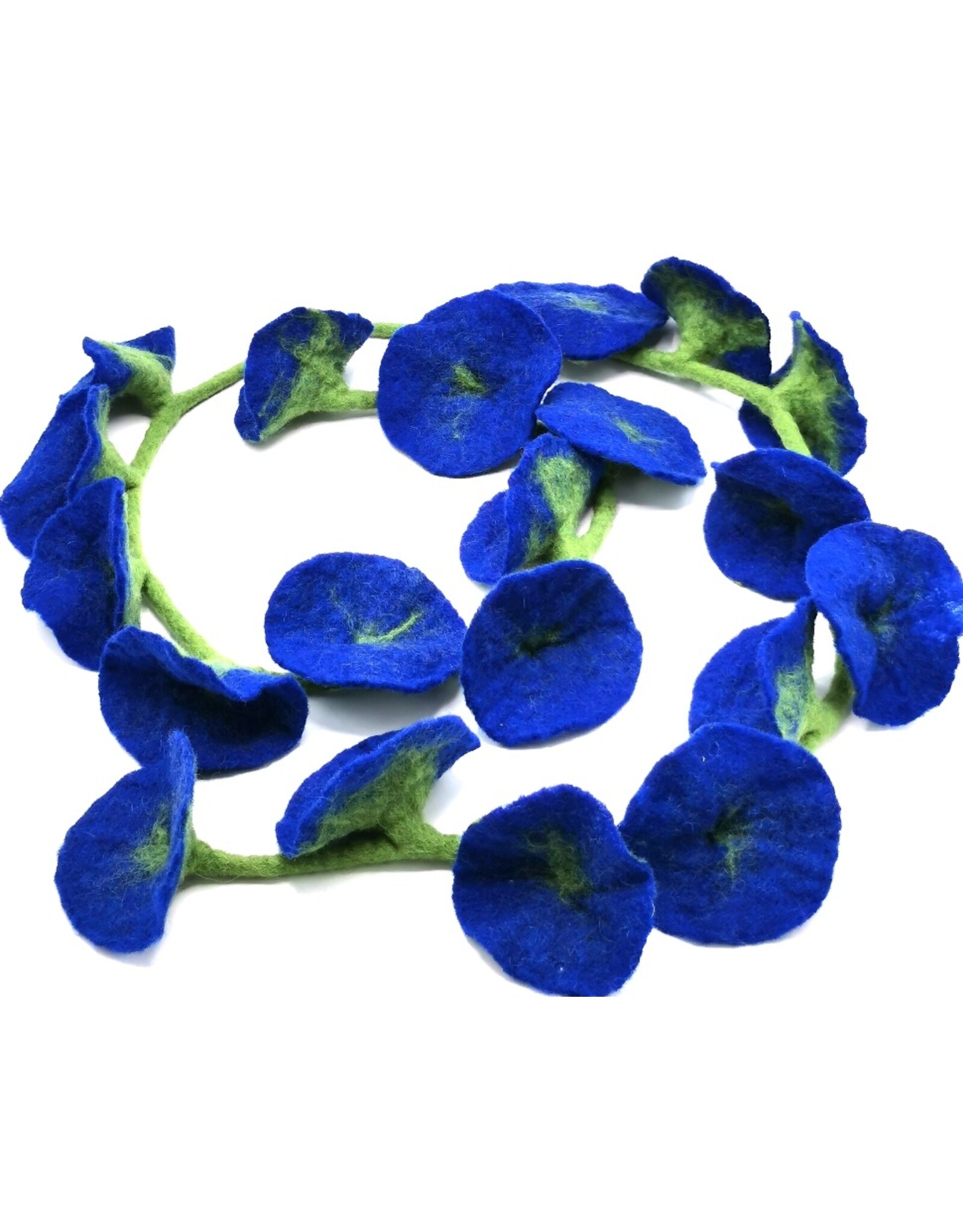 Trukado Miscellaneous - Felt Flowers Sling Blue handmade 180cm