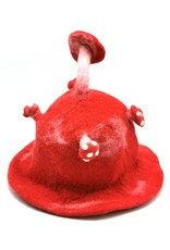 Trukado Miscellaneous - Felt hat "Mushroom Fly Swamp" red