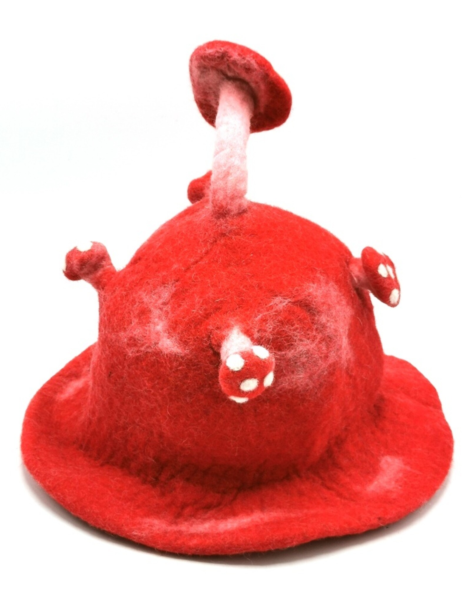 Trukado Miscellaneous - Felt hat "Mushroom Fly Swamp" red