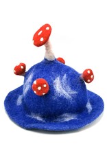Trukado Miscellaneous - Felt hat "Mushroom Fly Swamp" blue-white
