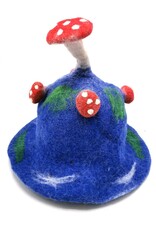 Trukado Miscellaneous - Felt hat "Mushroom Fly Swamp" blue-green