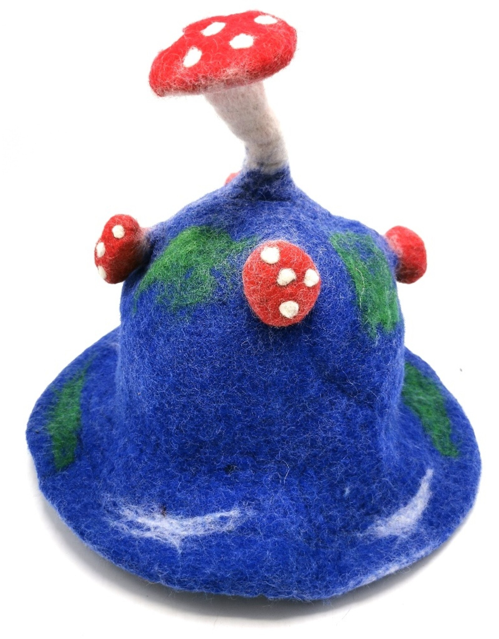 Trukado Miscellaneous - Felt hat "Mushroom Fly Swamp" blue-green