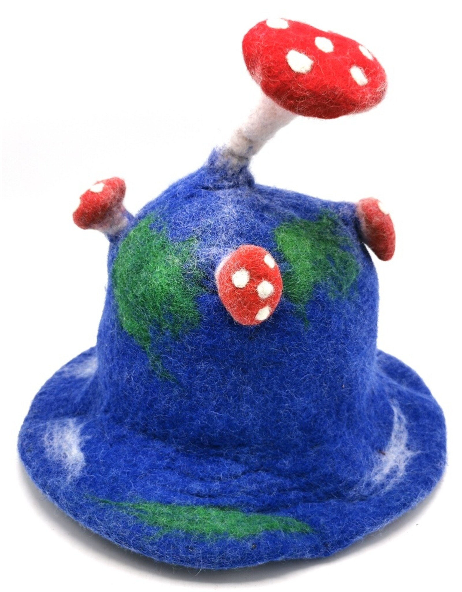 Trukado Miscellaneous - Felt hat "Mushroom Fly Swamp" blue-green