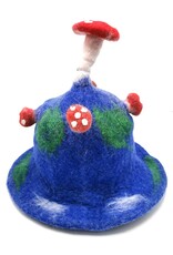 Trukado Miscellaneous - Felt hat "Mushroom Fly Swamp" blue-green