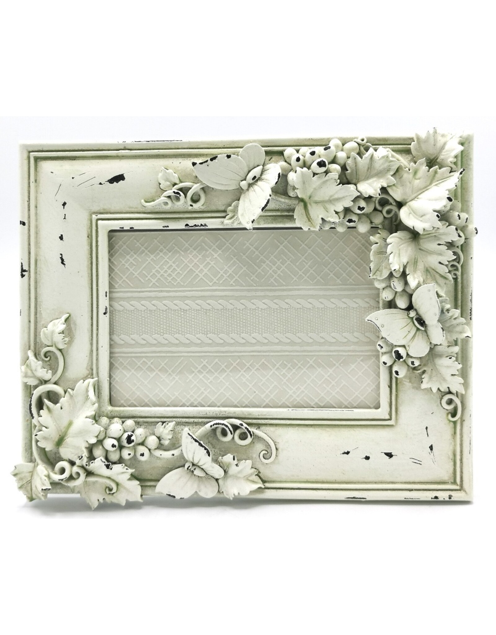 Trukado Miscellaneous - Brocante Photo Frame Butterflies and Grapes