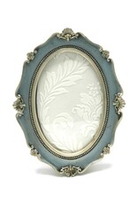 Trukado Miscellaneous - Photo frame Baroque Style Oval blue-silver