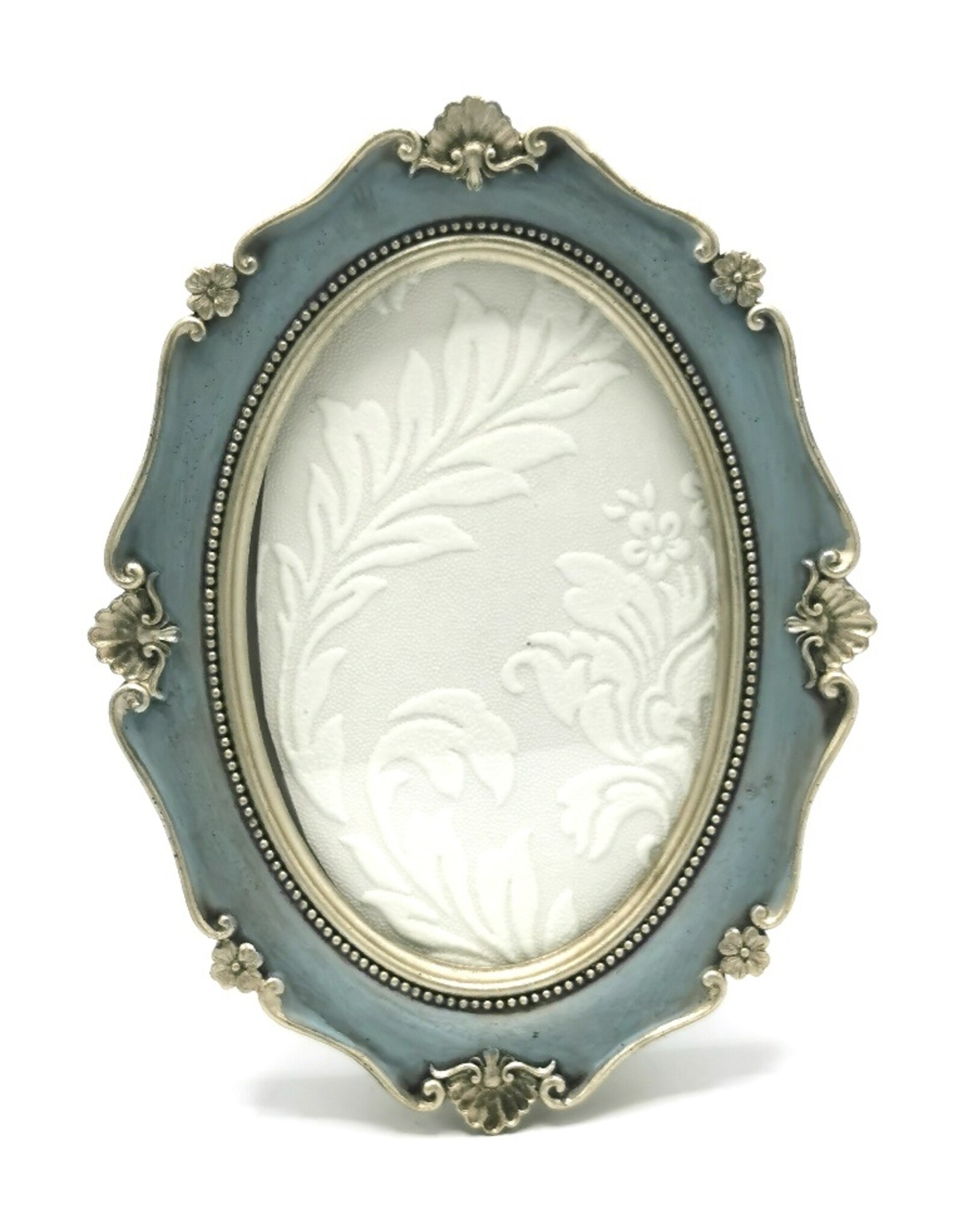 Trukado Miscellaneous - Photo frame Baroque Style Oval blue-silver
