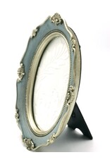 Trukado Miscellaneous - Photo frame Baroque Style Oval blue-silver