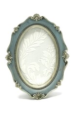 Trukado Miscellaneous - Photo frame Baroque Style Oval blue-silver