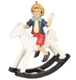 Trukado Pinocchio on Rocking Horse figurine 29cm