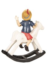 Trukado Giftware & Lifestyle - Pinocchio on Rocking Horse figurine 29cm