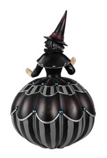 Trukado Giftware & Lifestyle - Witch on Pumpkin Statue 35cm