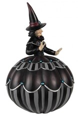 Trukado Giftware & Lifestyle - Witch on Pumpkin Statue 35cm