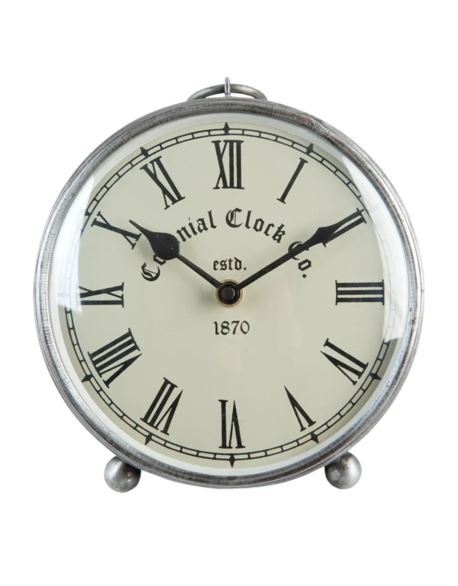 C&E Giftware & Lifestyle - Colonial Table Clock Ø16cm Industrial Vintagelook