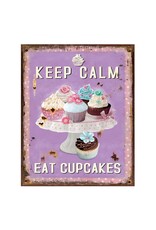 Trukado Miscellaneous - Vintage Metal Text Board with Cupcakes