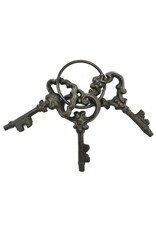 Trukado Giftware & Lifestyle - Antique look keys set 3 pieces - cast iron 11cm