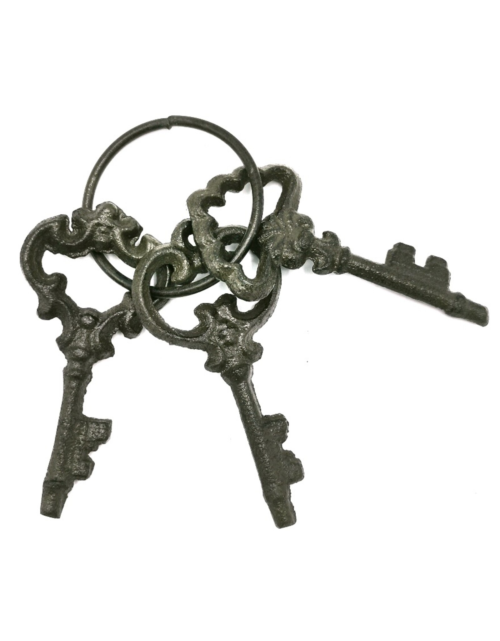 Trukado Giftware & Lifestyle - Antique look keys set 3 pieces - cast iron 11cm