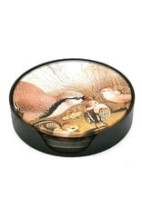 Countryfield Miscellaneous - Glass coasters for glass Partridge with chicks