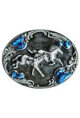 Stars&Stripes Leren riemen en buckles - Western Buckle Paarden