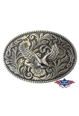 Acco Leather belts and buckles - Western Buckle Eagle & Flowers