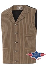 Acco Leren riemen en buckles - Stars & Stripes - Old Western Style Vest Earl - Maat XL