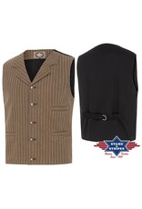 Acco Leren riemen en buckles - Stars & Stripes - Old Western Style Vest Earl - Maat XL