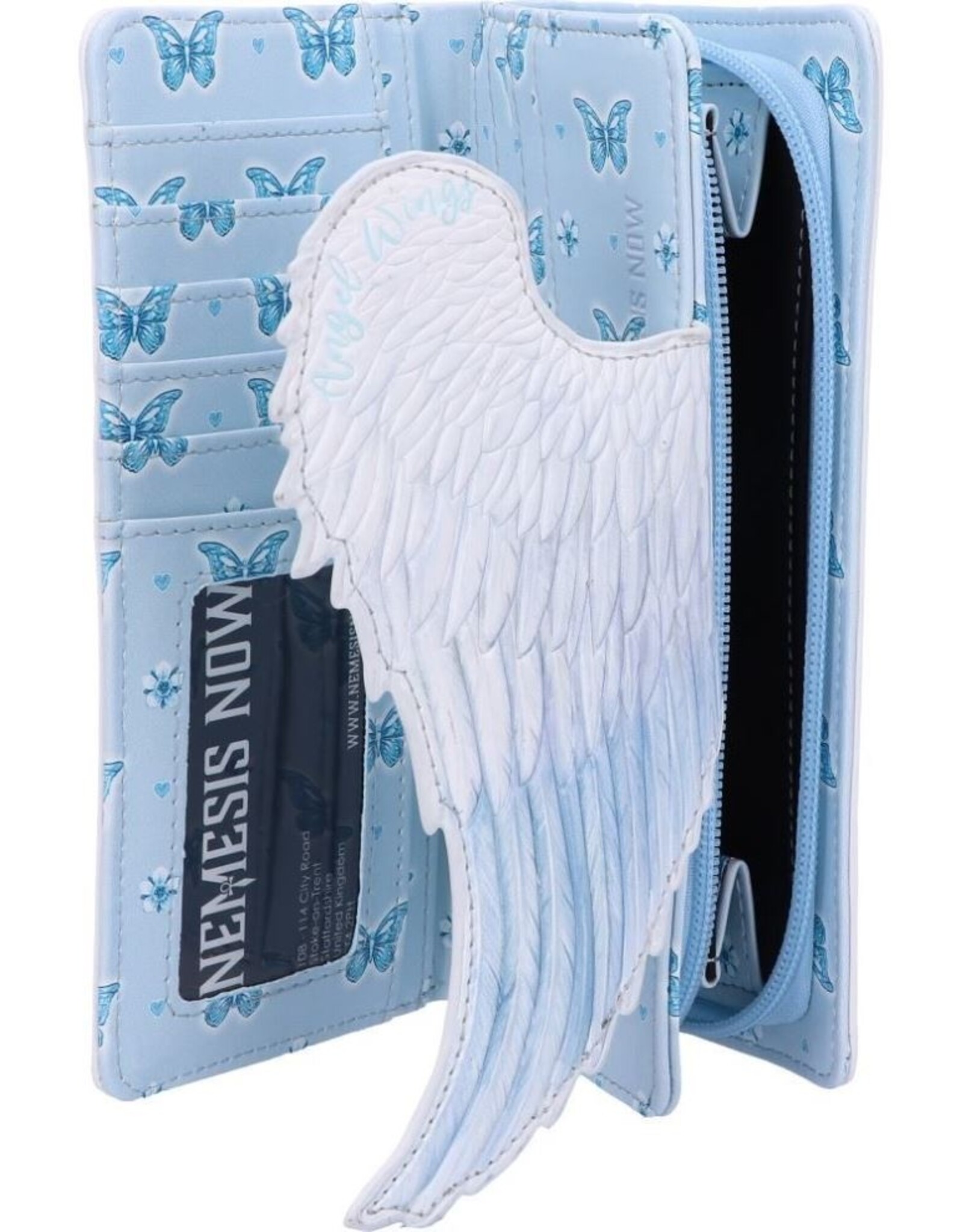 NemesisNow Clutches and wallets - White Angel Wings Embossed Purse Nemesis Now