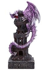 NemesisNow Giftware Figurines Collectables - Guardian of the Tower Purple Dragon Figurine 17.7cm