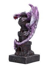 NemesisNow Giftware Figurines Collectables - Guardian of the Tower Purple Dragon Figurine 17.7cm