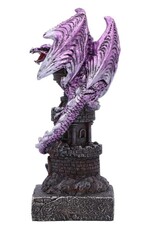 NemesisNow Giftware Figurines Collectables - Guardian of the Tower Purple Dragon Figurine 17.7cm