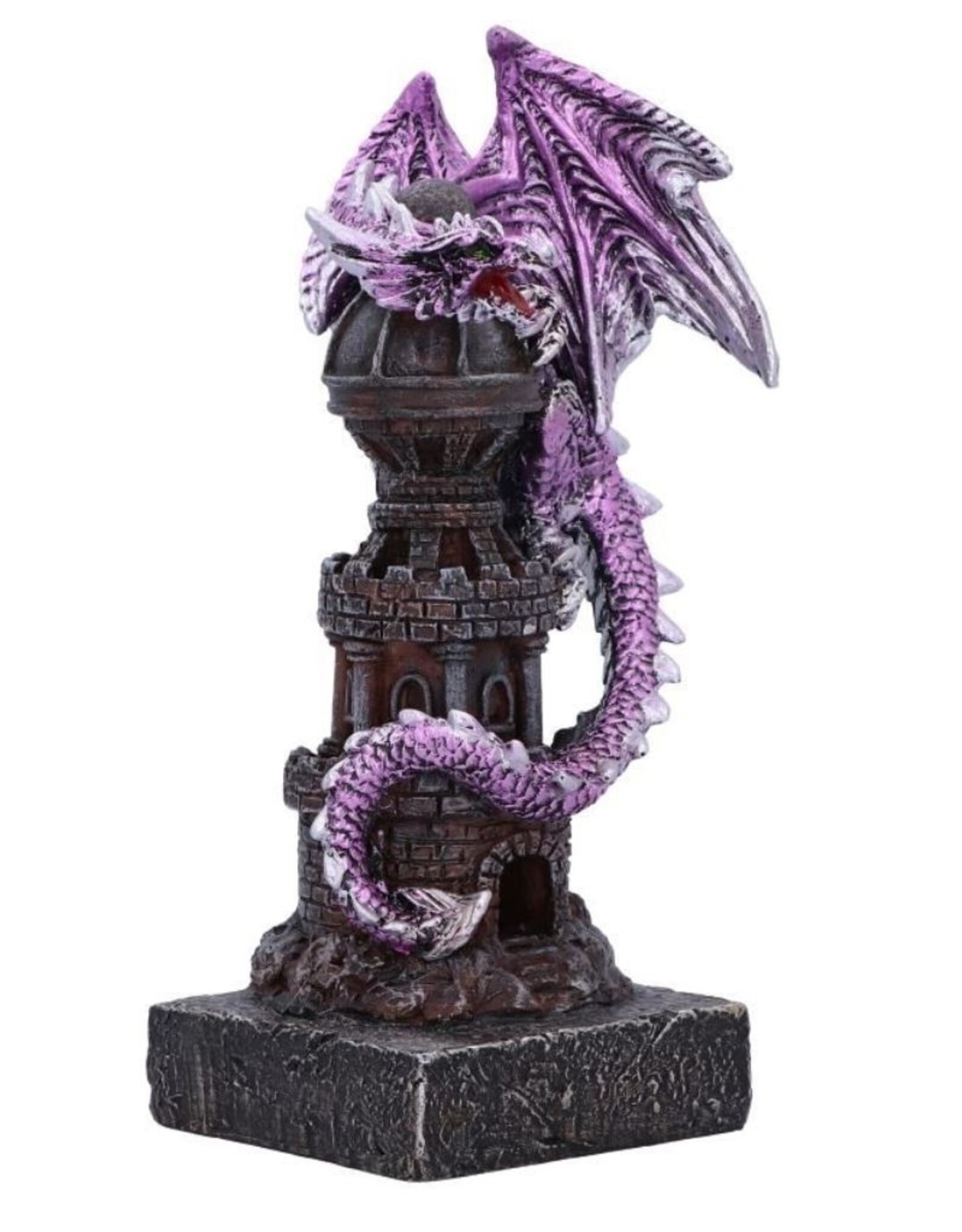 NemesisNow Giftware Figurines Collectables - Guardian of the Tower Purple Dragon Figurine 17.7cm