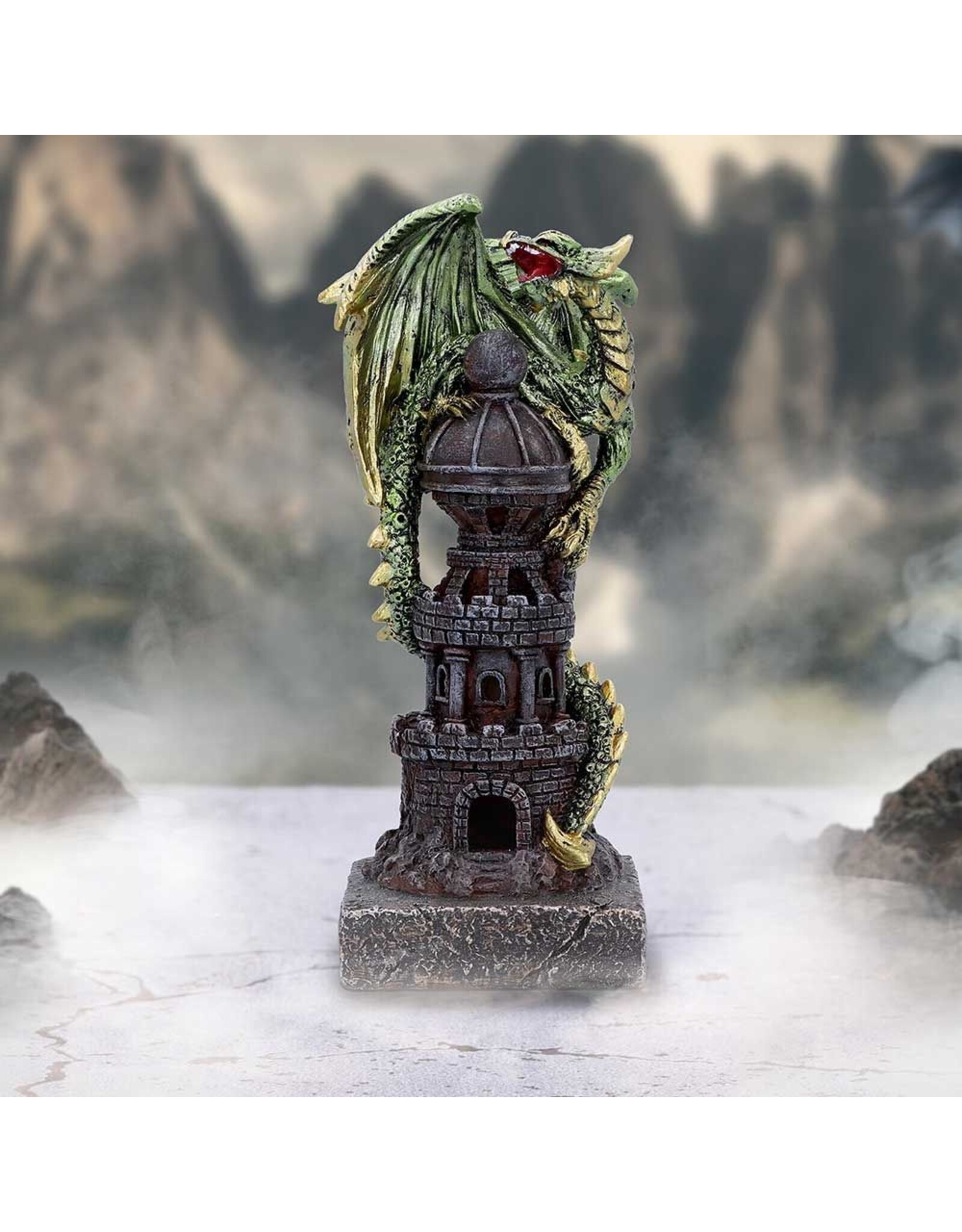 NemesisNow Giftware Figurines Collectables - Guardian of the Tower Purple Dragon Figurine 17.7cm