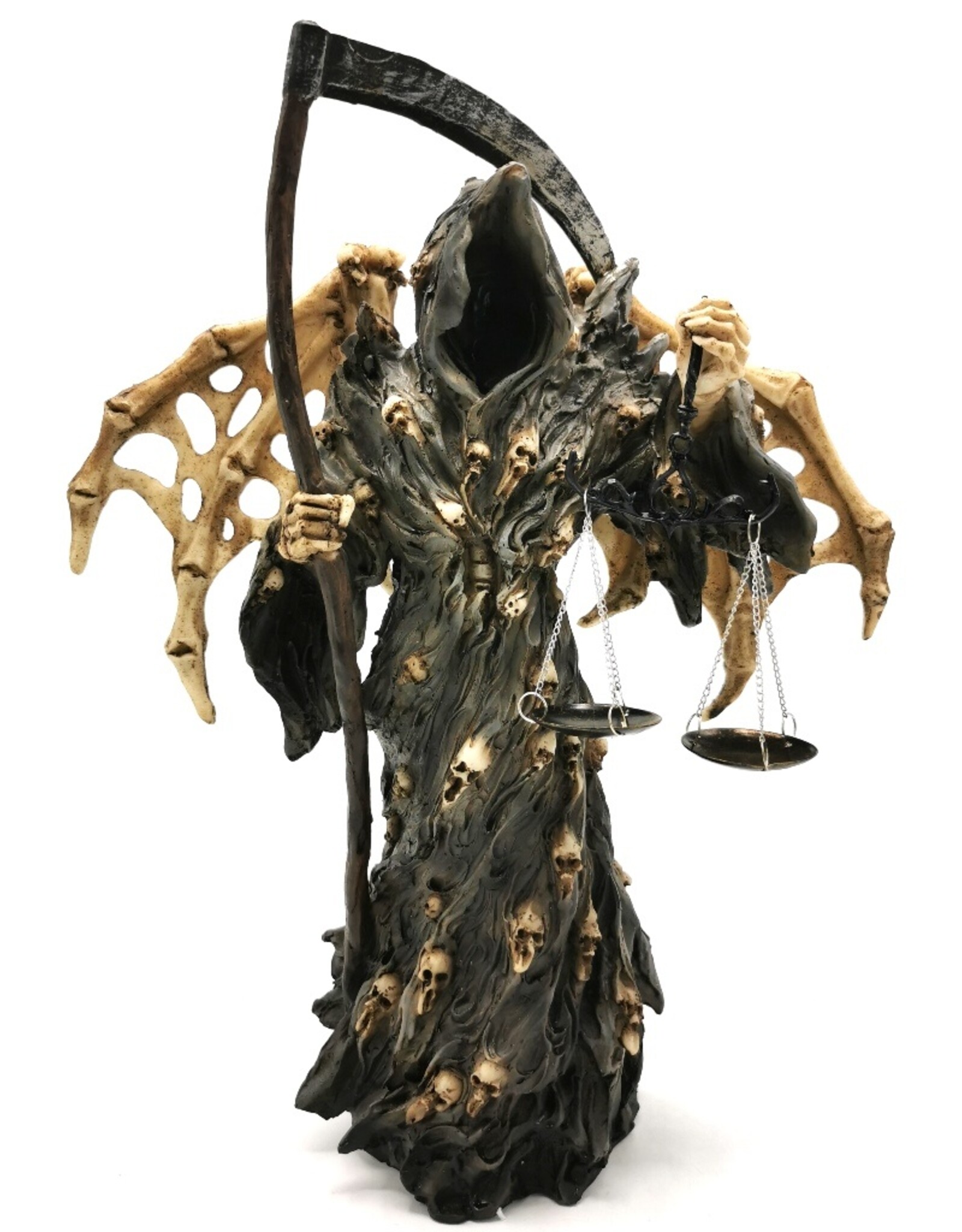 Trukado Giftware Beelden Collectables  - Reaper metWeegschaal en Skelet Vleugels