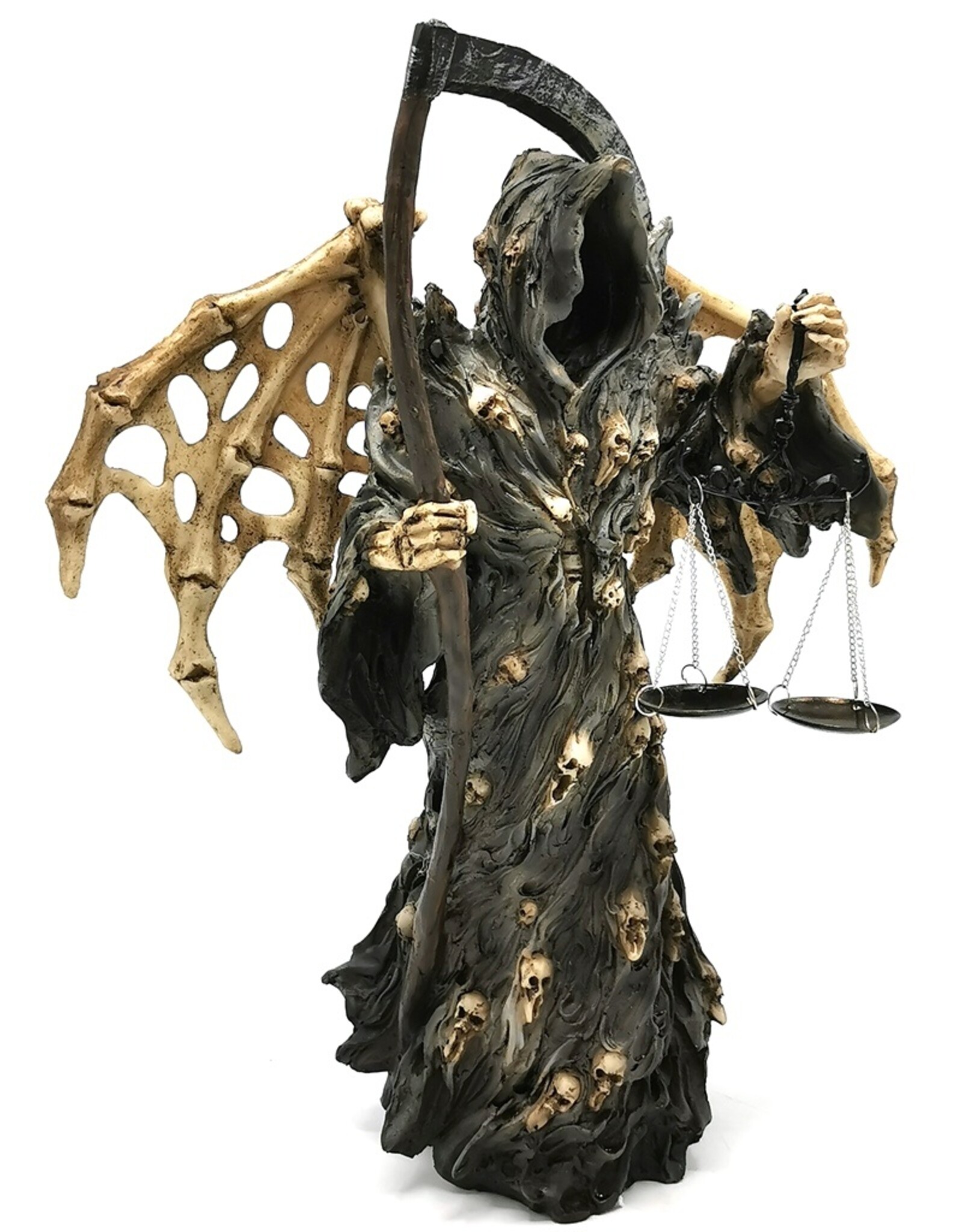 Trukado Giftware Beelden Collectables  - Reaper metWeegschaal en Skelet Vleugels