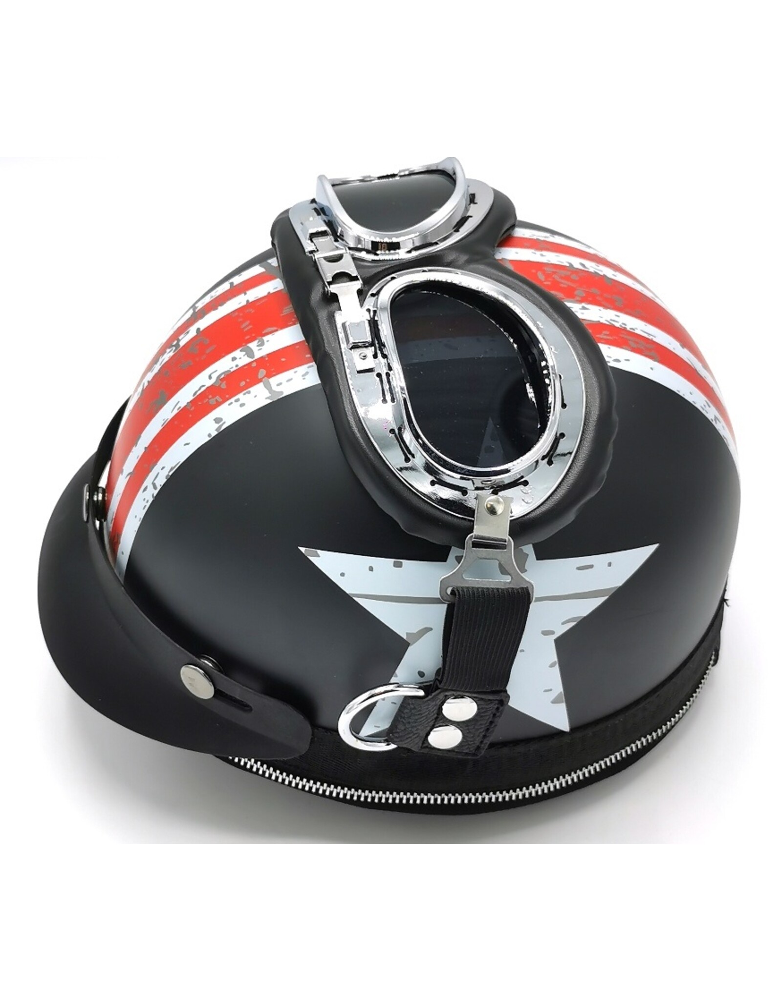 Magic Bags Fantasy bags and wallets - Motorbike helmet backpack With Star and Stripes