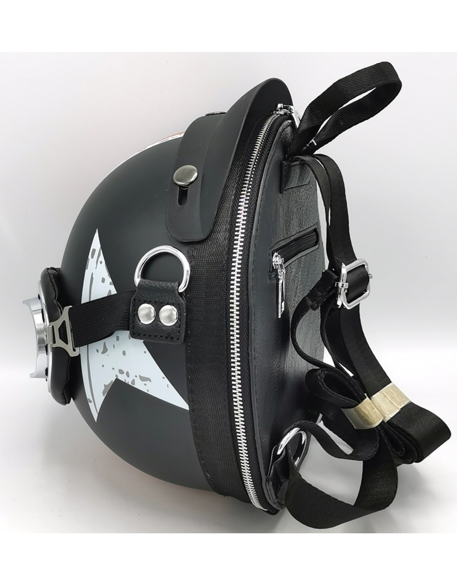 Magic Bags Fantasy tassen en portemonnees - Motorhelm rugtas Met Ster en Strepen