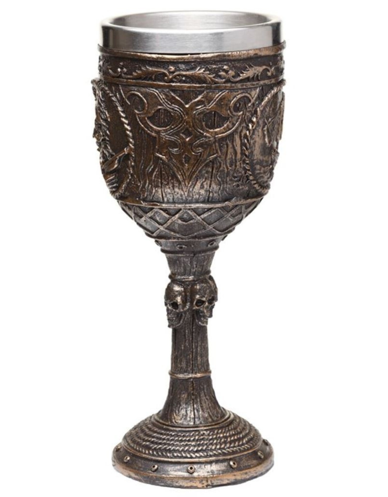 Trukado Giftware & Lifestyle - Pirate Goblet - Brushed Gold Wood-effect