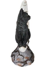 VG Giftware & Lifestyle - Black Cat on Skull Crescent - LED