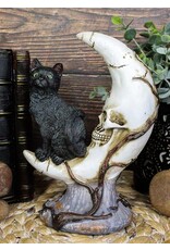 VG Giftware & Lifestyle - Black Cat on Skull Crescent - LED