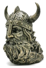 VG Giftware, beelden, collectables - Viking head bottle holder-flower holder