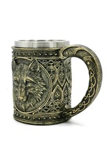 VG Drinkware - Beer tankard Wolf 600 ml metal insert removable