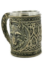 VG Drinkware - Beer tankard Wolf 600 ml metal insert removable