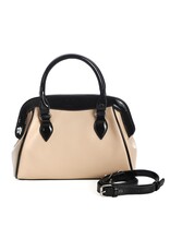 Banned Retro bags  Vintage bags - Banned Back to Business Retro handbag beige-black